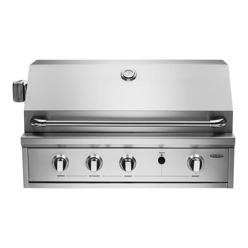 Capital ProGrill Series 36" Built-In Open Grill BBQ with Solid Flat Plate