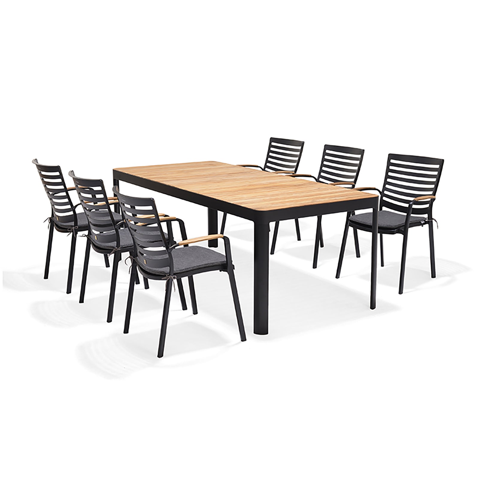 Excalibur Monico Outdoor 209cm Dining Setting with 8 Chairs