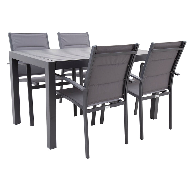 Excalibur Valencia 5 piece Dining Setting with Valencia Chairs