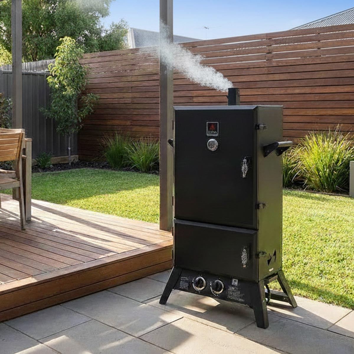 Hark Big Boss Extra Large Gas Smoker with Dual Burners