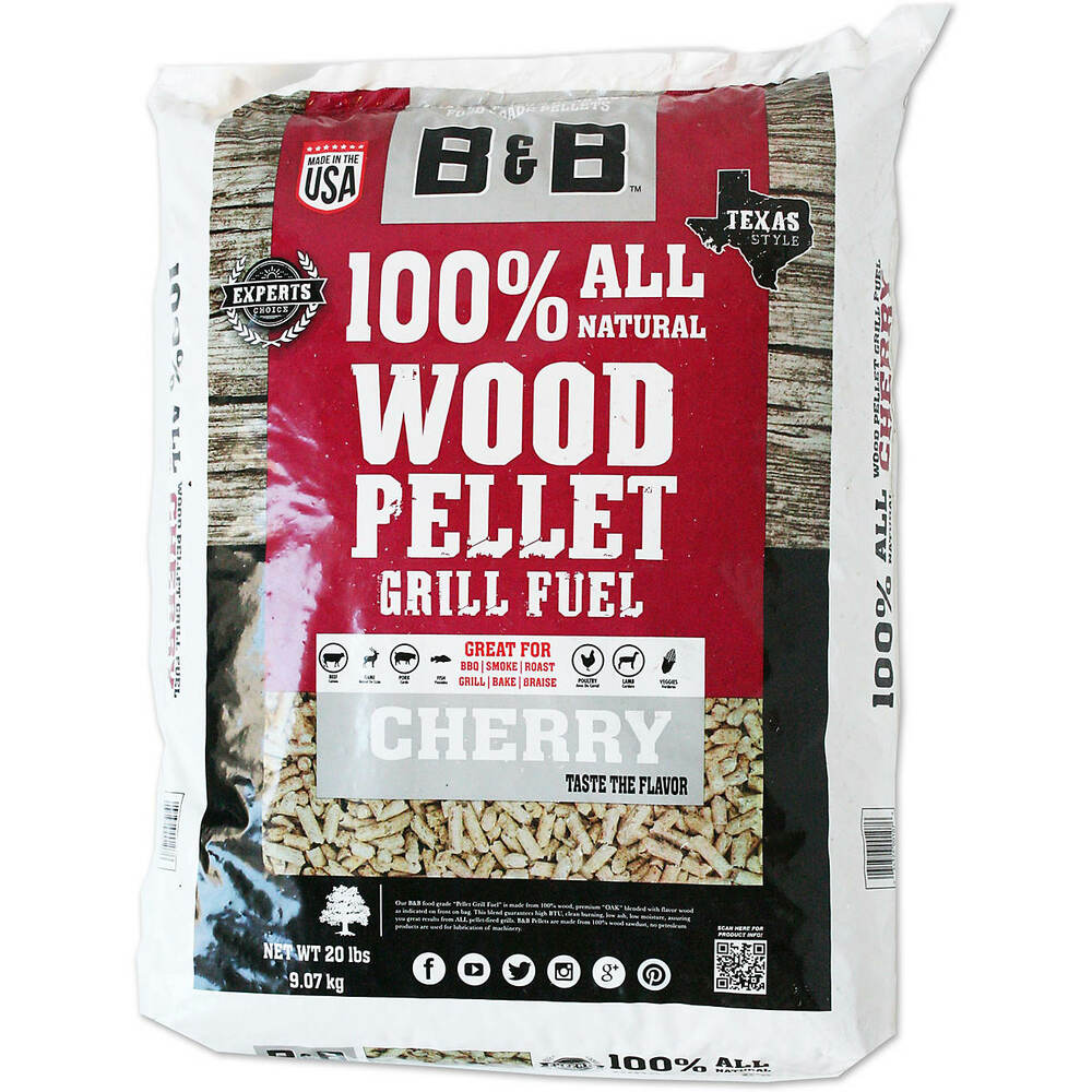 20 Lb B&B Cherry Pellet Grill Fuel