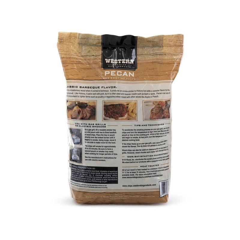 Western BBQ Pecan Wood Chips 750g