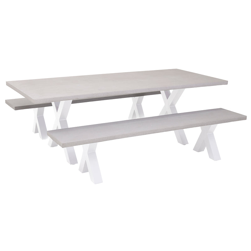 Excalibur Chelsea Bench Seat Dining Setting