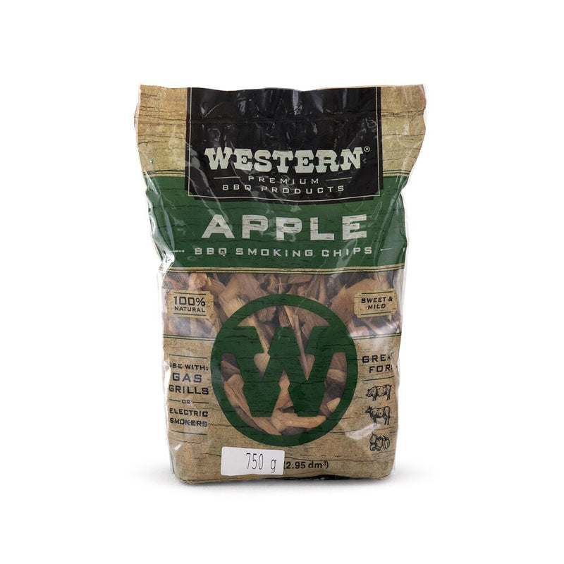Western BBQ Apple Wood Chips 750g