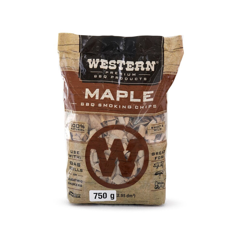 Western BBQ Maple Wood Chips 750g