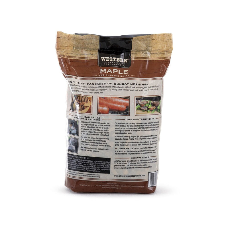 Western BBQ Maple Wood Chips 750g