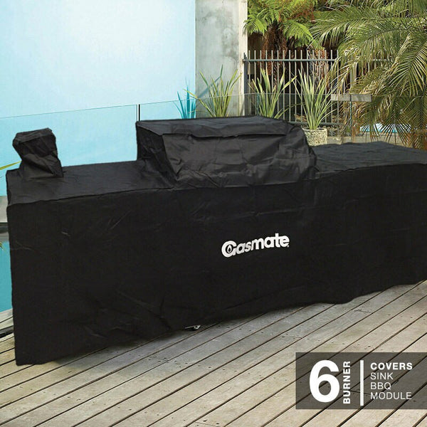 Gasmate 6 Burner BBQ Kitchen Package BBQ Cover 92 BQ1011KITCOVER Outdoors Domain
