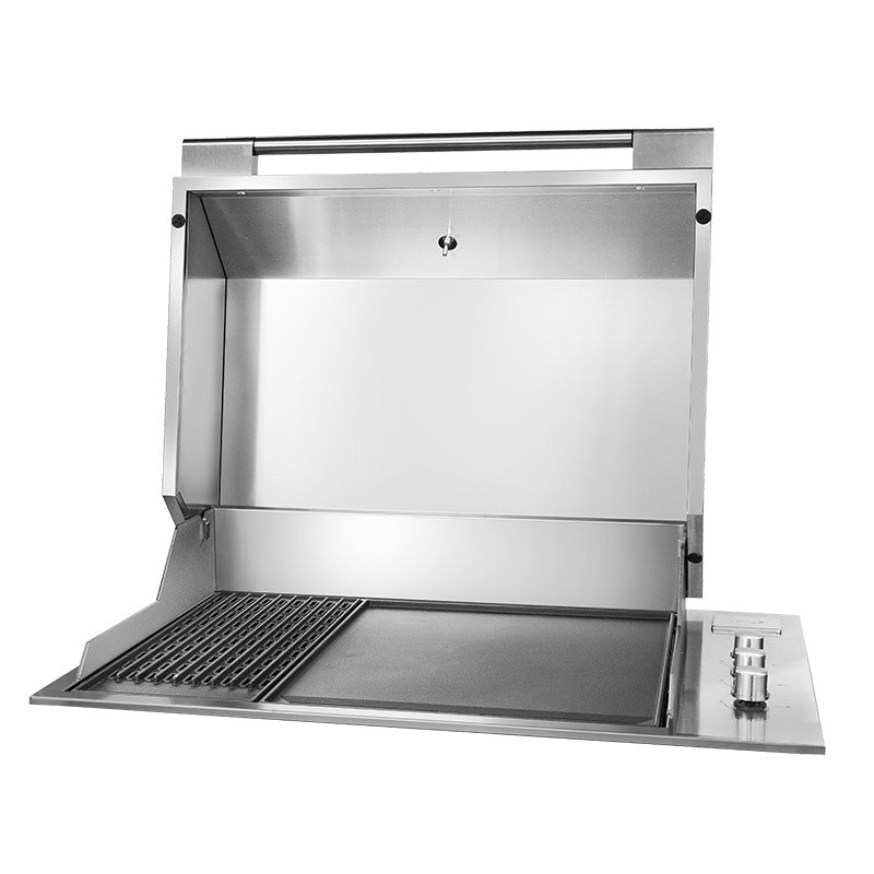Artusi 80cm 3-Burner 316-Grade Stainless Steel Built In BBQ with Hood