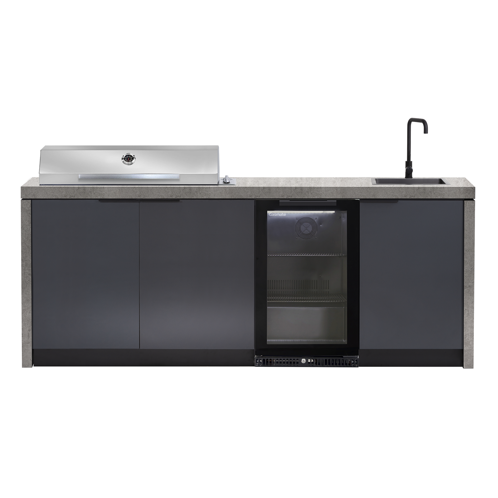 Cabinex Minimal Outdoor Kitchen with Stainless Steel Artusi BBQ