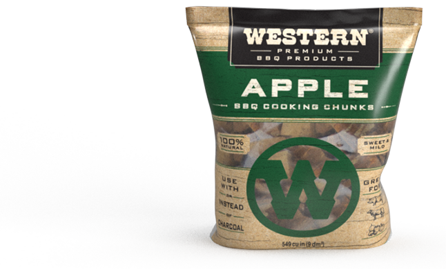 Western BBQ Apple Wood Chunks 3.1kg