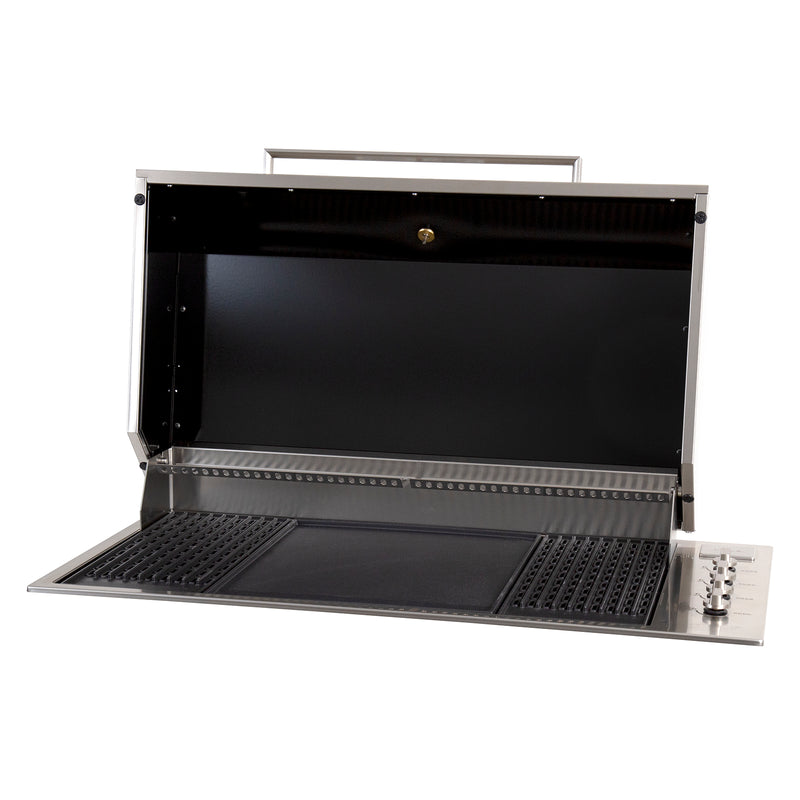 Bundle Artusi Stainless Steel Roasting Hood & Gasmate Double Door Bar Fridge 228L with Gasmate 120cm Rangehood