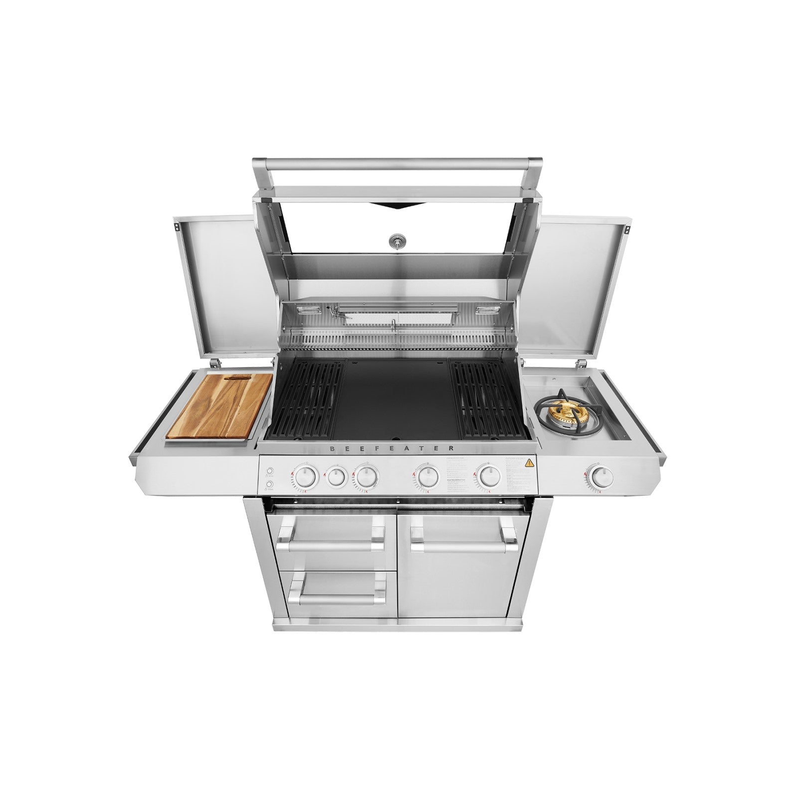 BeefEater 7000 Premium 4 Burner BBQ, Side Burner & Trolley