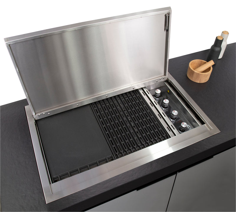 Gasmate Orion 4-Burner Flush Mount Drop-In BBQ