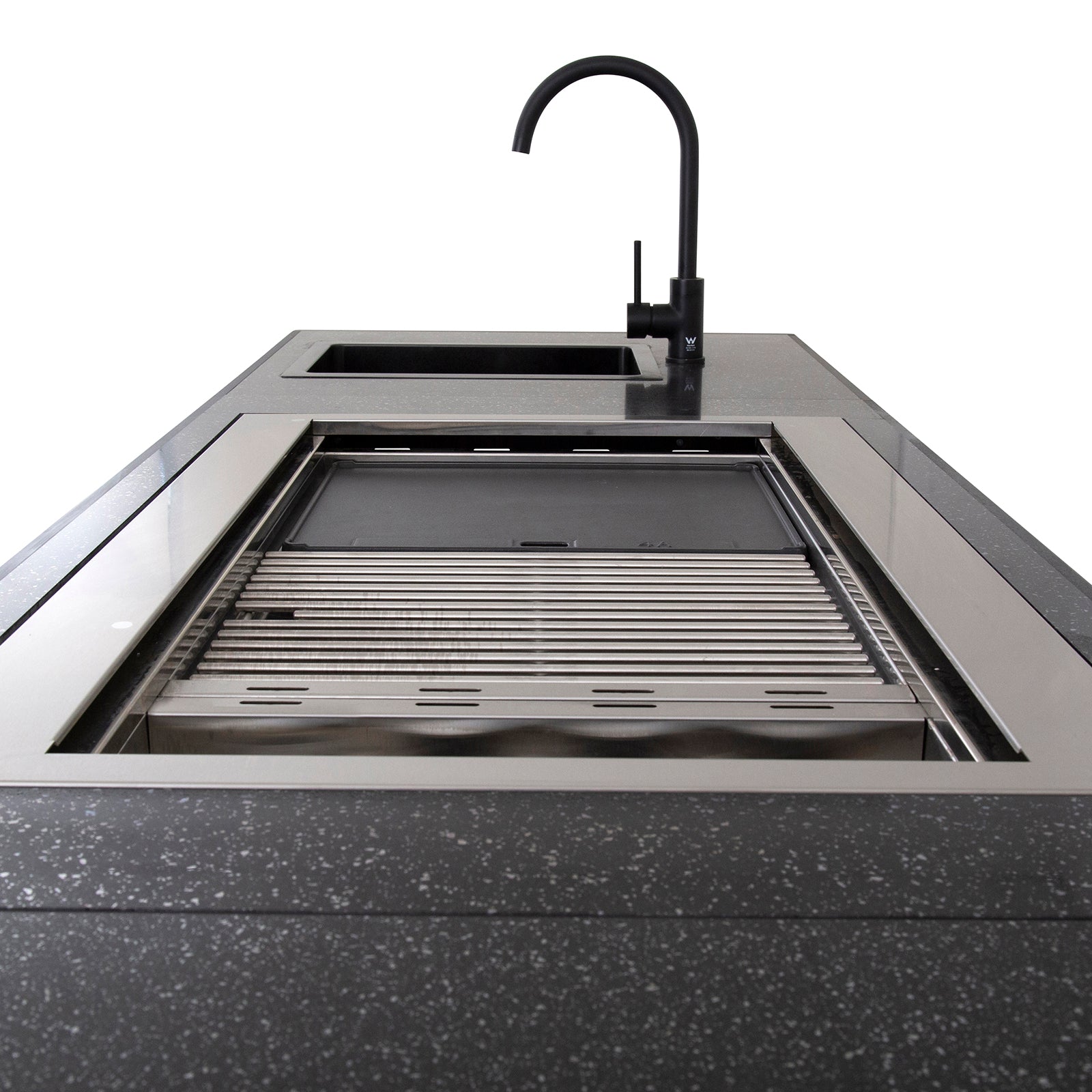 Gasmate Soho 4 Burner Drop In BBQ with Flat Lid