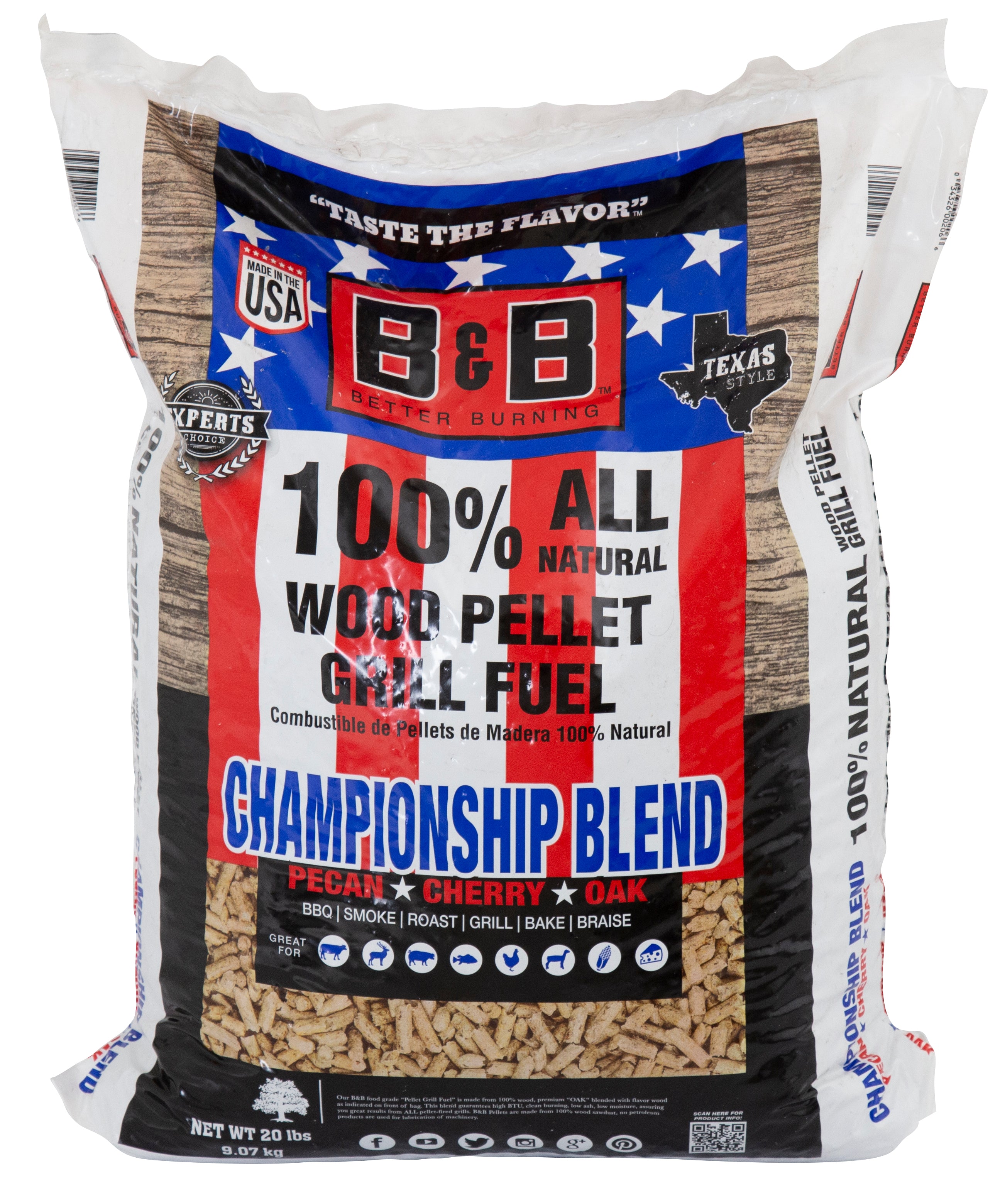 B&B Championship Blend Pellet Grill Fuel