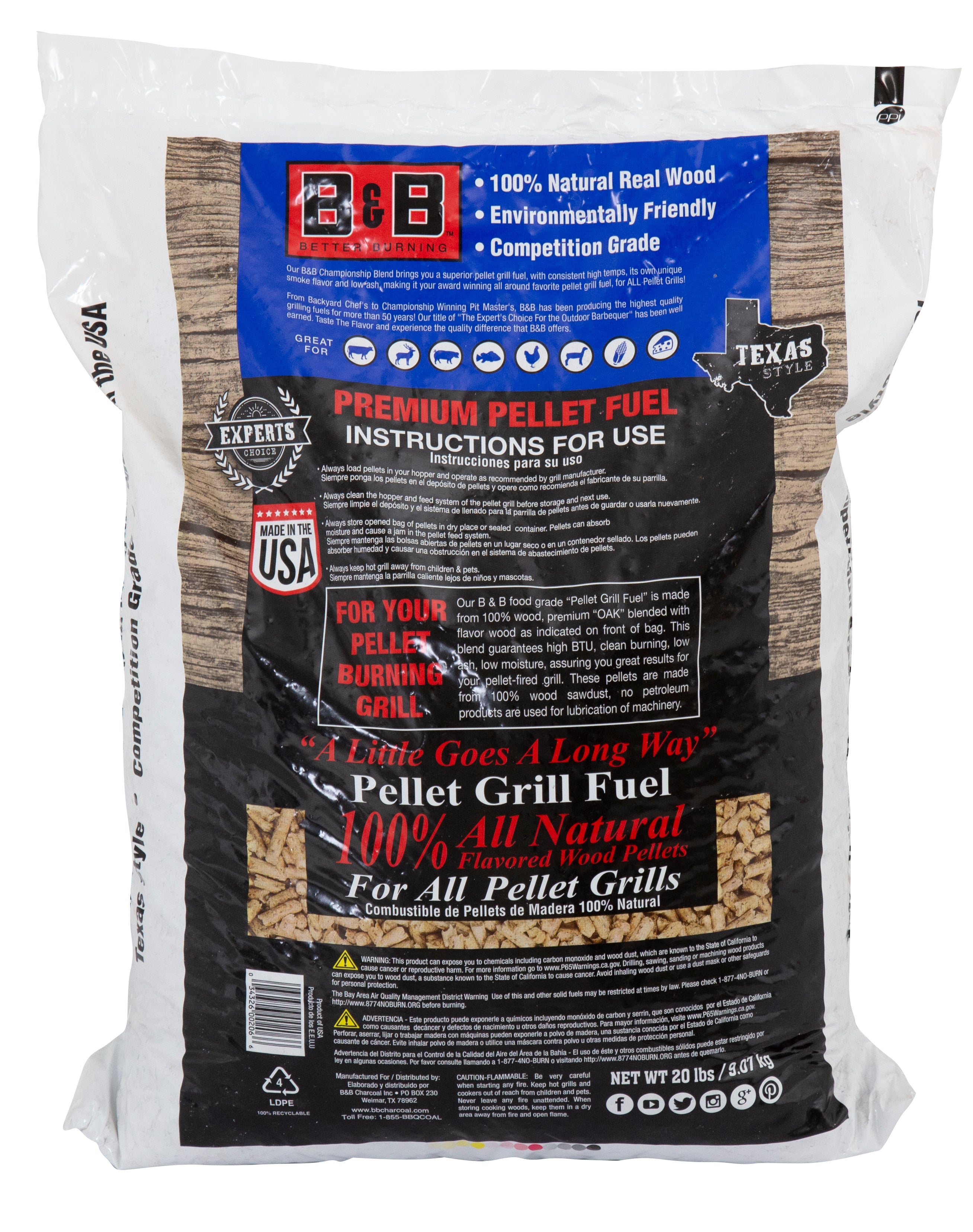 B&B Championship Blend Pellet Grill Fuel