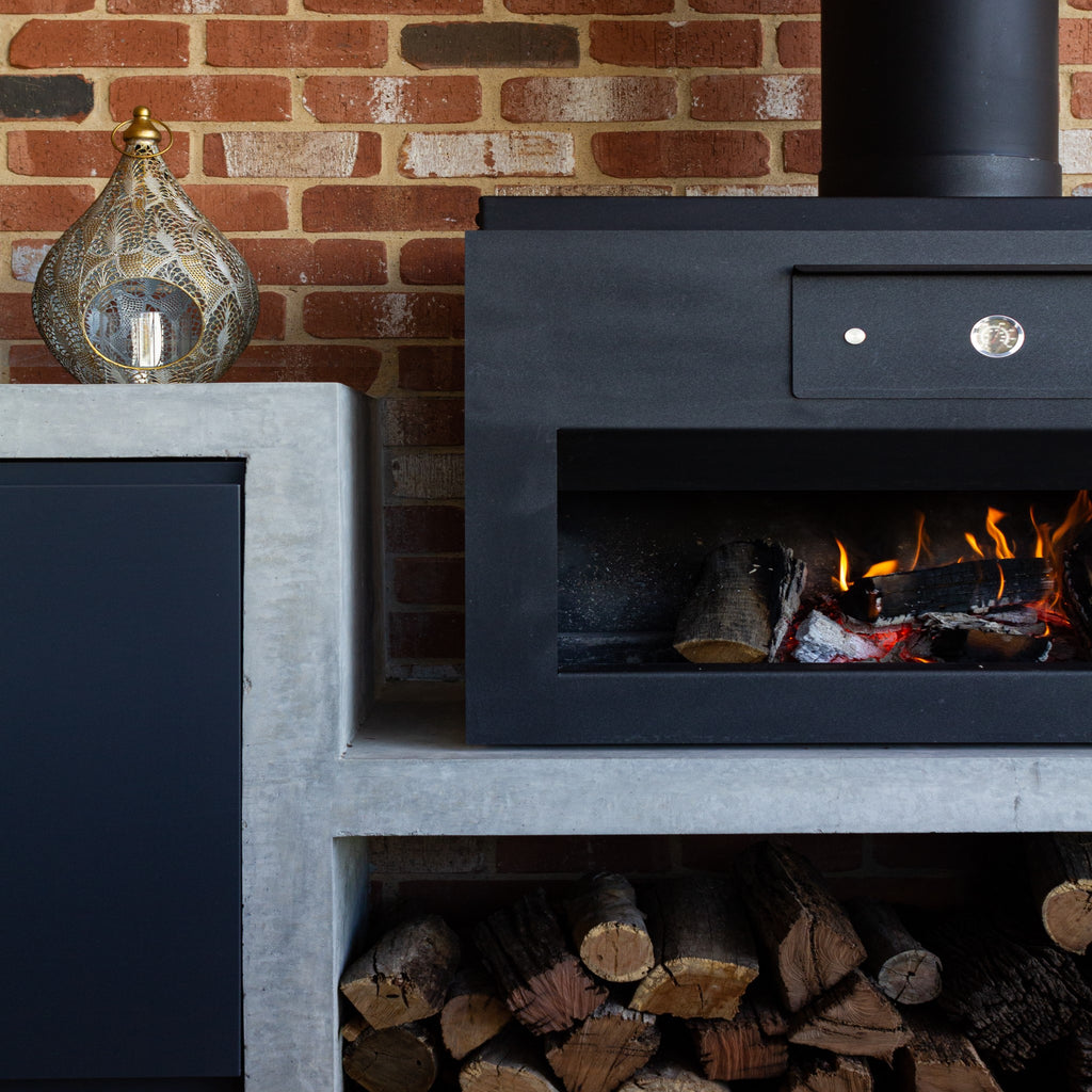 Direct Fire Cooker Box Billy Smoker Iconic Chef In-Built Open Fire Cooker