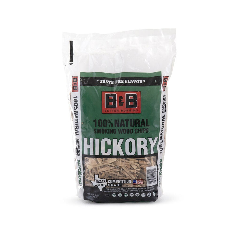B&B Hickory Smoking Wood Chips 180cu.in/750g