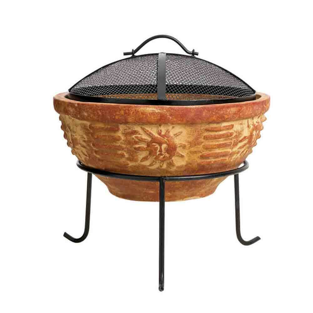 Chapala Handmade Mexican Inca Sungod Durable Clay Firepit 3 metre