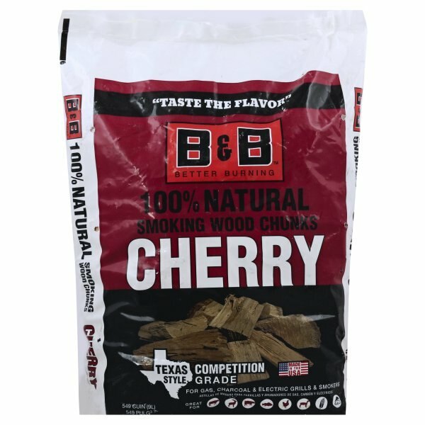 B&B Cherry Smoking Wood Chunks 549cu.in/3.1kg