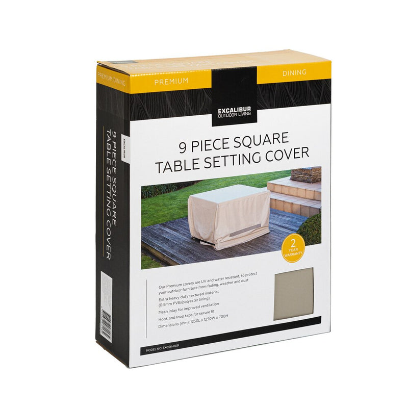 Excalibur Outdoor Living 9 Piece Square Cover
