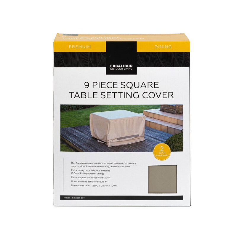 Excalibur Outdoor Living 9 Piece Square Cover