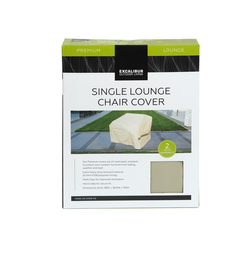 Excalibur Outdoor Living Single Lounge Chair Cover