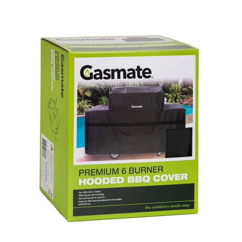 Gasmate 6 Burner Hooded Premium BBQ Cover