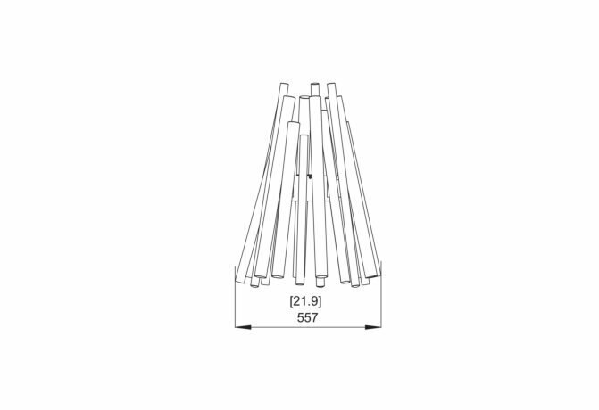 EcoSmart Stix Ethanol Fire Pit - Stainless Steel