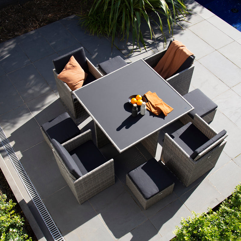 Excalibur Seaside 9 Piece Dining Setting