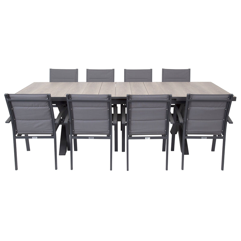 Excalibur Sultan Extension Dining Setting with Valencia Chairs