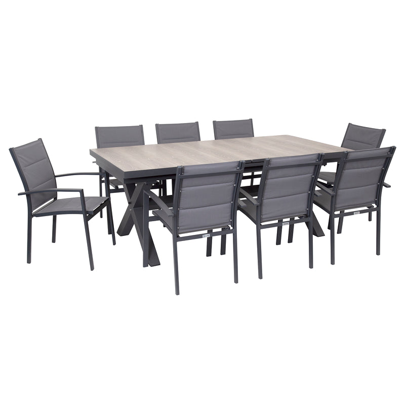 Excalibur Sultan Extension Dining Setting with Valencia Chairs