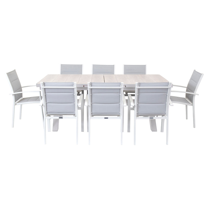 Excalibur Sultan Extension Dining Setting with Valencia Chairs