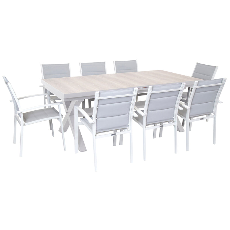 Excalibur Sultan Extension Dining Setting with Valencia Chairs