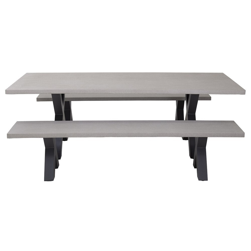 Excalibur Chelsea Bench Seat Dining Setting