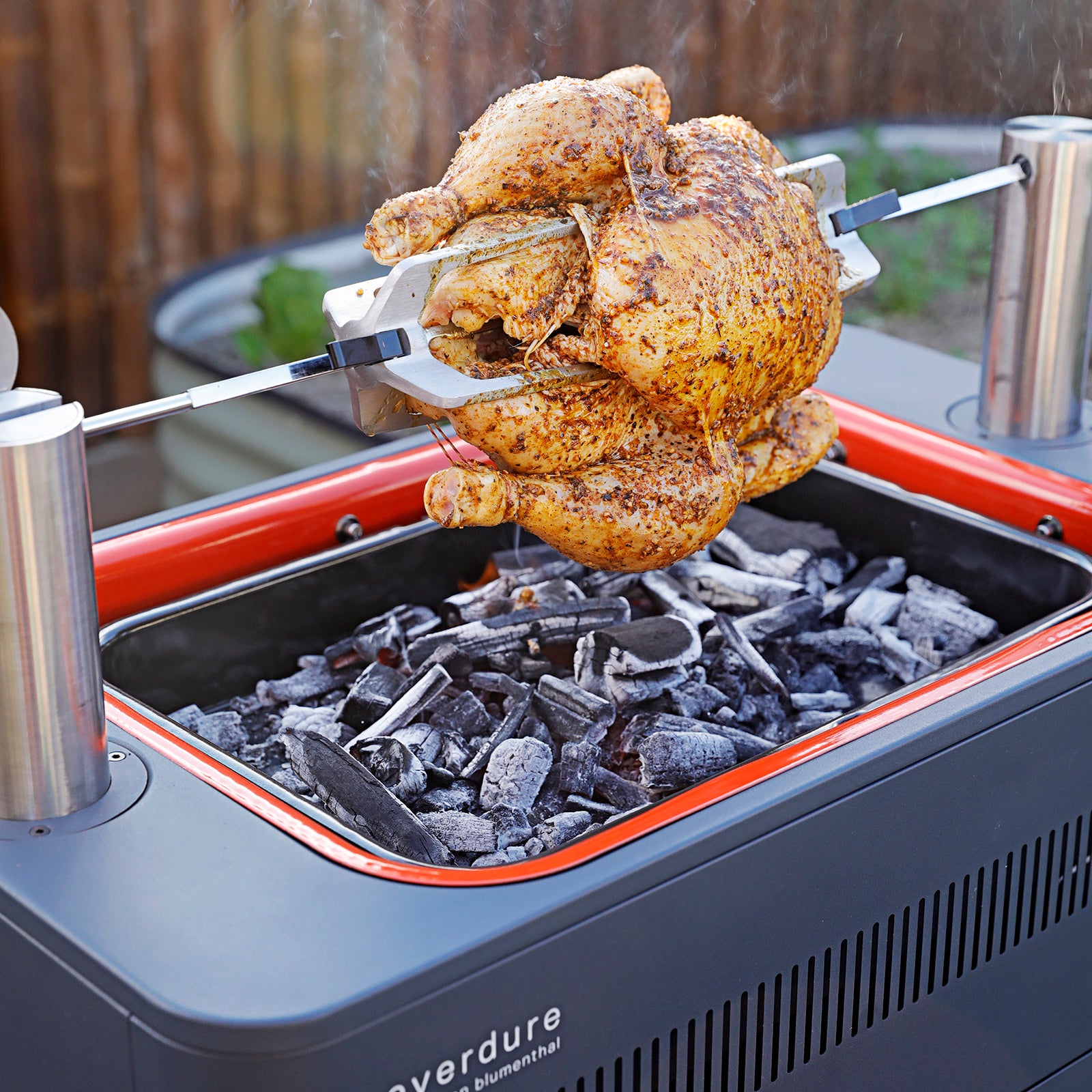 Everdure Fusion Electric Ignition Charcoal BBQ with Pedestal