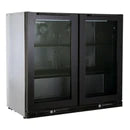 Bundle Artusi Matte Black Flat Lid & Drop In Wok Burner with Gasmate Premium 2 Door Bar Fridge (187L)