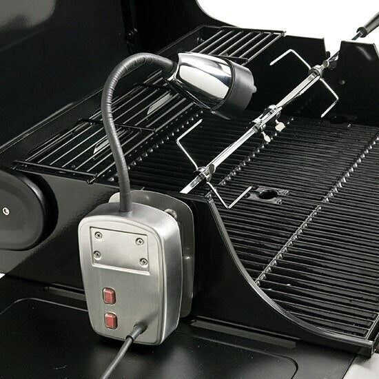 Gasmate Stainless Steel Rotisserie with Spotlight