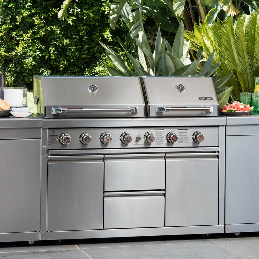 Gasmaster Hero Twin Hood 6 Burner BBQ Kitchen 3