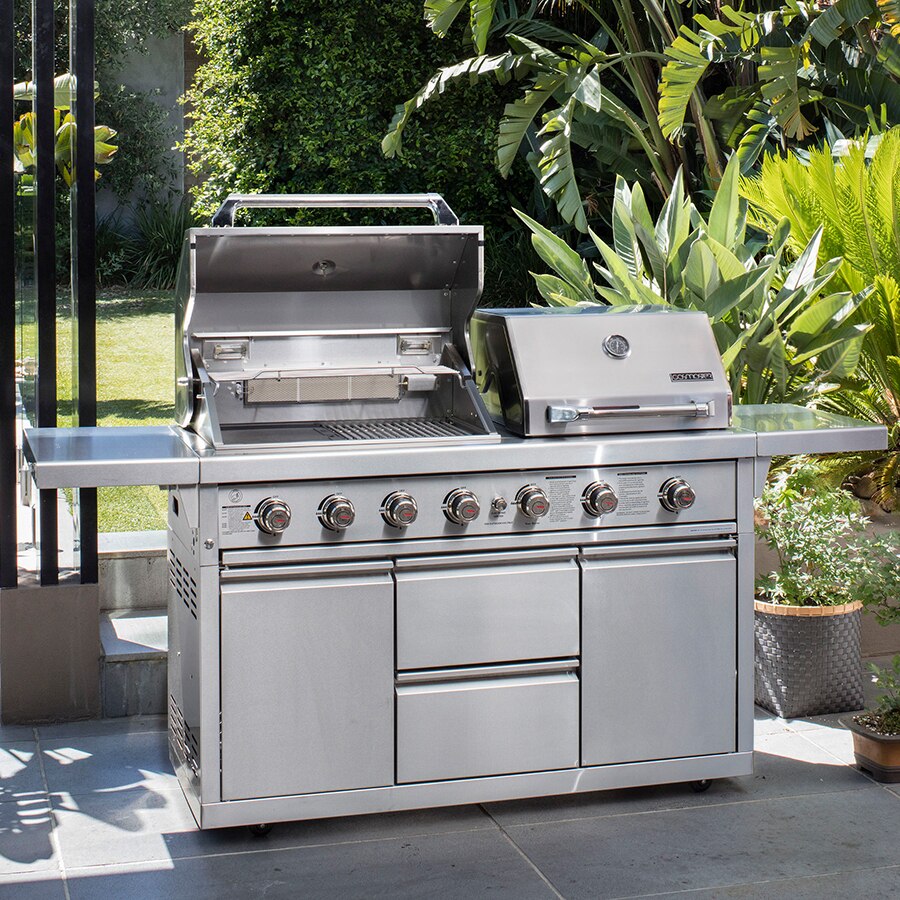 Gasmaster Hero Twin Hood 6 Burner BBQ