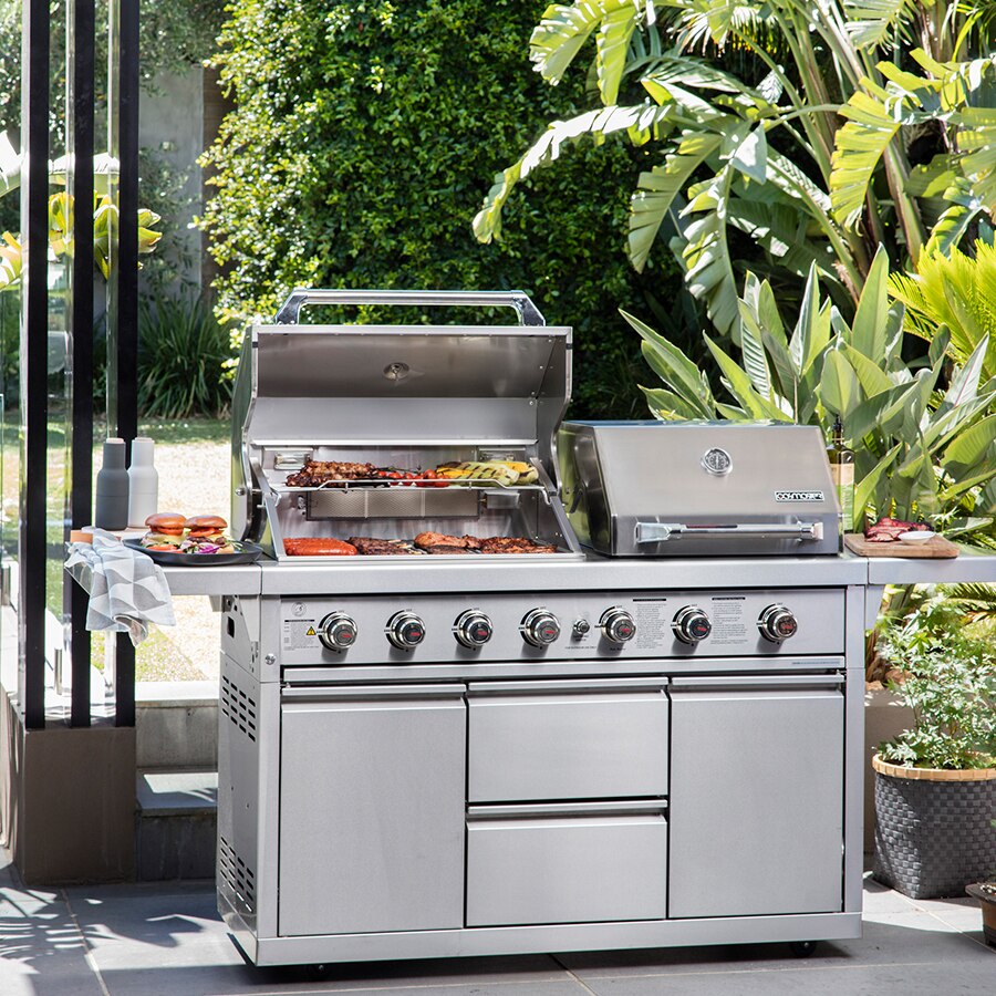 Gasmaster Hero Twin Hood 6 Burner BBQ