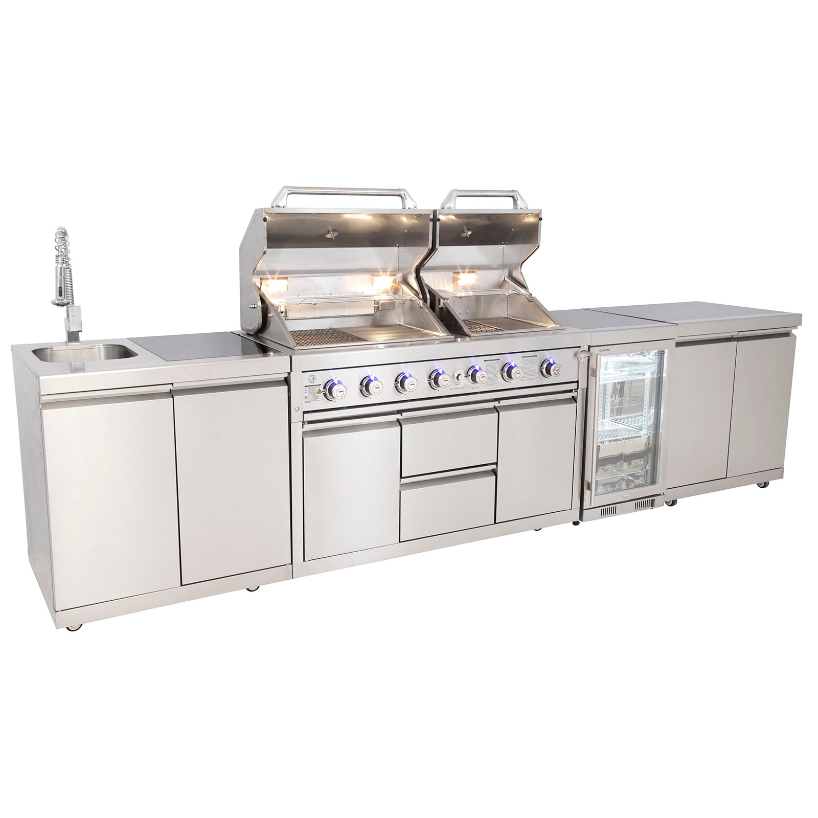 Gasmaster Hero Twin Hood 6 Burner BBQ Kitchen 2