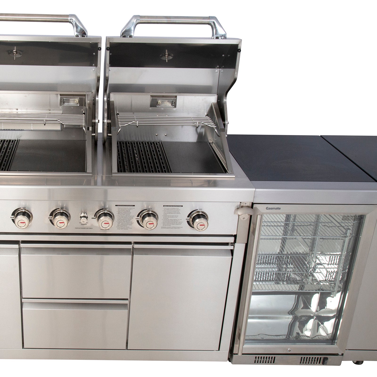 Gasmaster Hero Twin Hood 6 Burner BBQ Kitchen 2