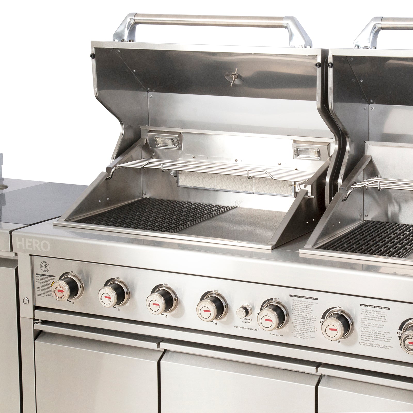 Gasmaster Hero Twin Hood 6 Burner BBQ Kitchen 2