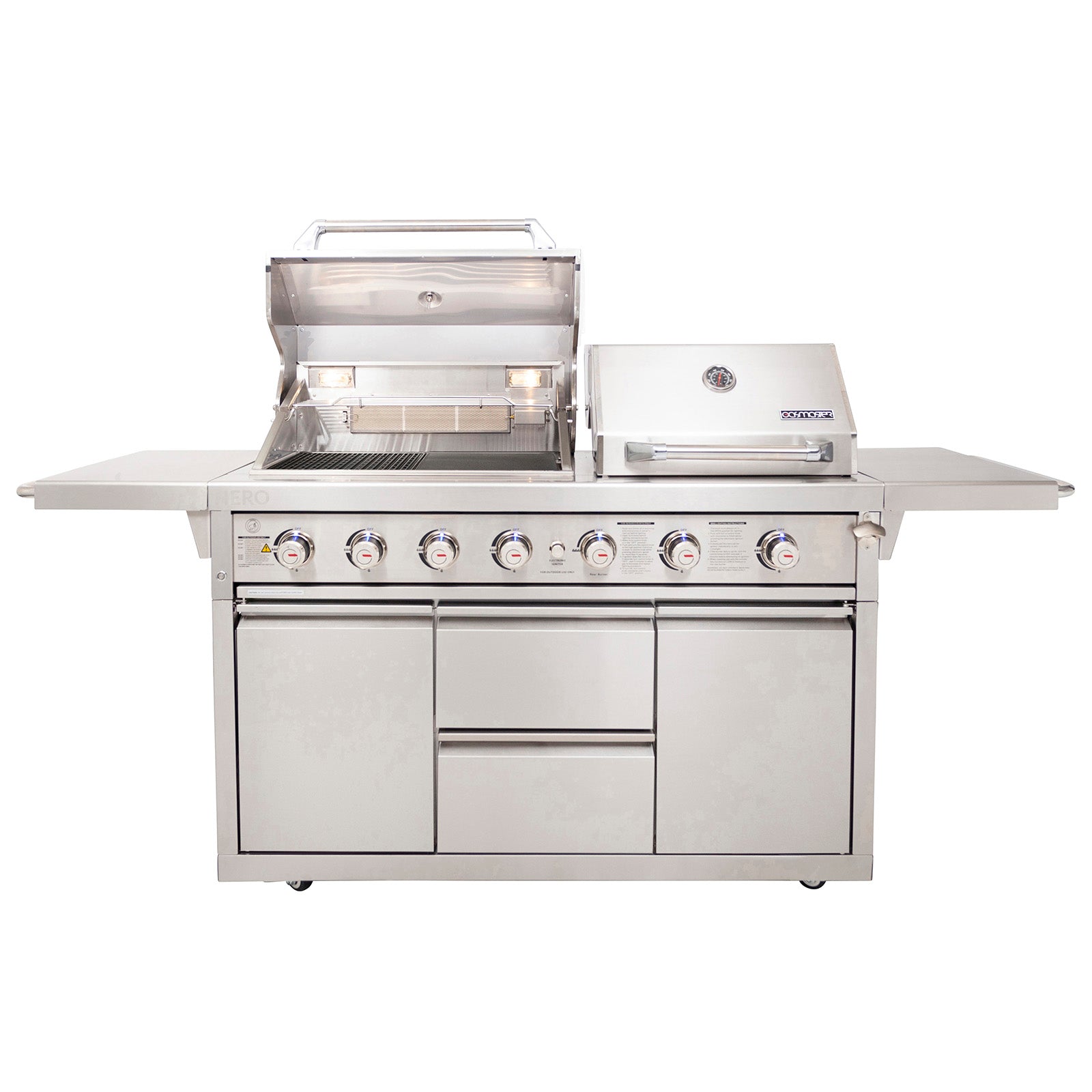 Gasmaster Hero Twin Hood 6 Burner BBQ