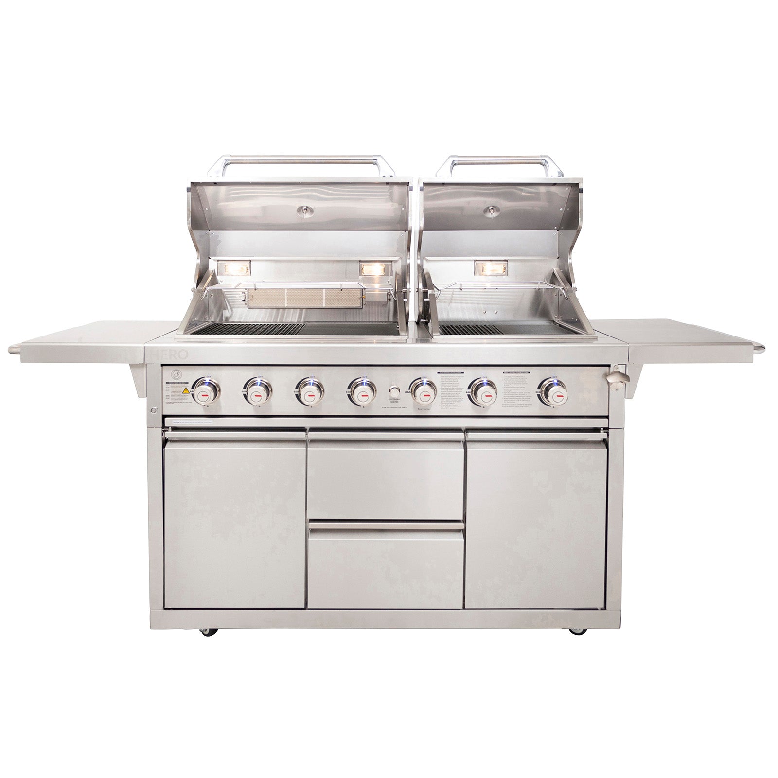 Gasmaster Hero Twin Hood 6 Burner BBQ