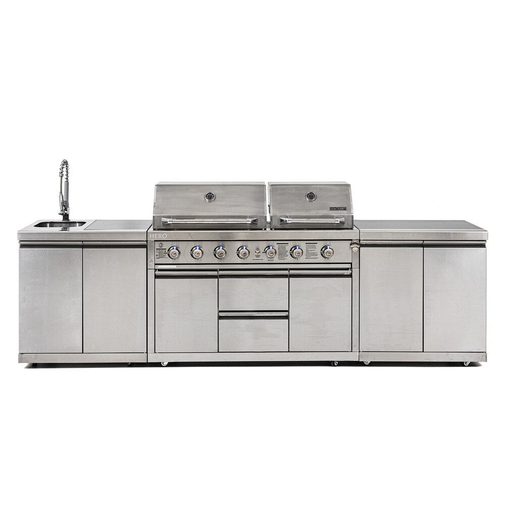 Gasmaster Hero Twin Hood 6 Burner BBQ Kitchen 3