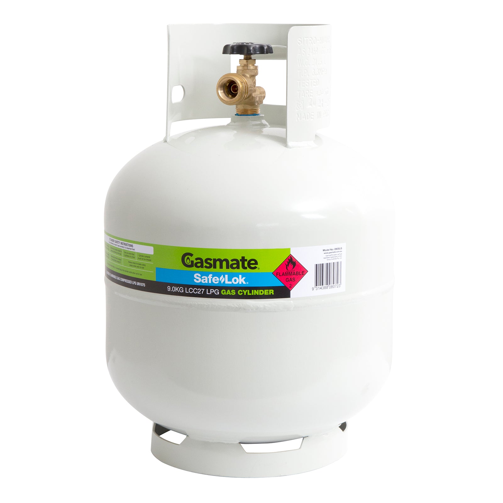 Gasmate LCC27 SafeLok LPG Gas Cylinder