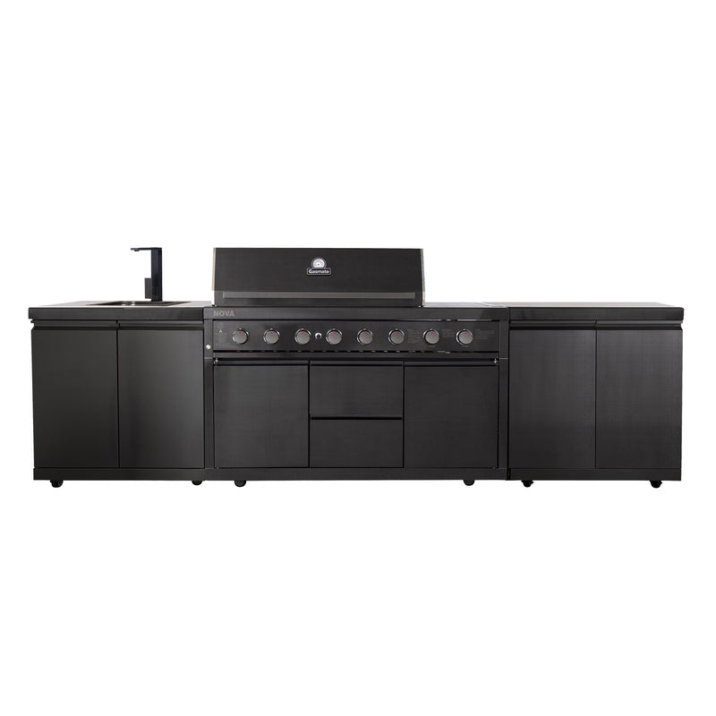 Gasmate Nova Graphite 6-Burner BBQ Kitchen Package 2