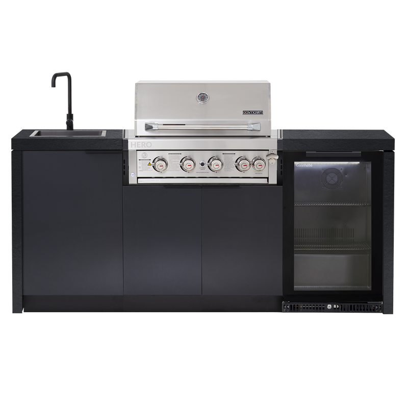 Cabinex Hero 4-Burner Kitchen Package with Porcelain Benchtop